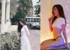 Sex Thùy Nguyễn dâm thích khoe vú nơi công cộng