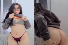 Clip sex em hàng xóm kính cận dâm đãng
